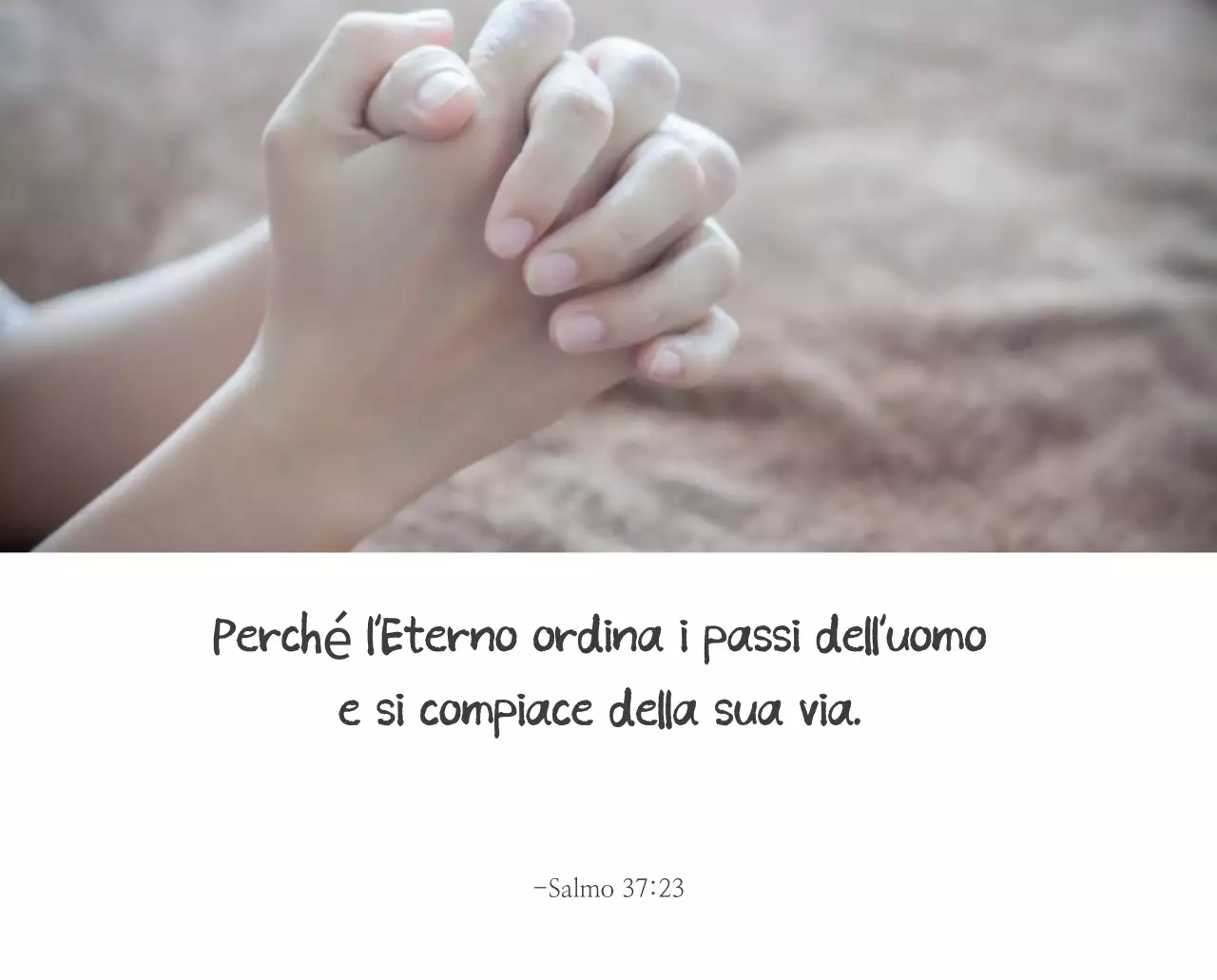 Promozione della chiesa biblica in calligrafia semplice