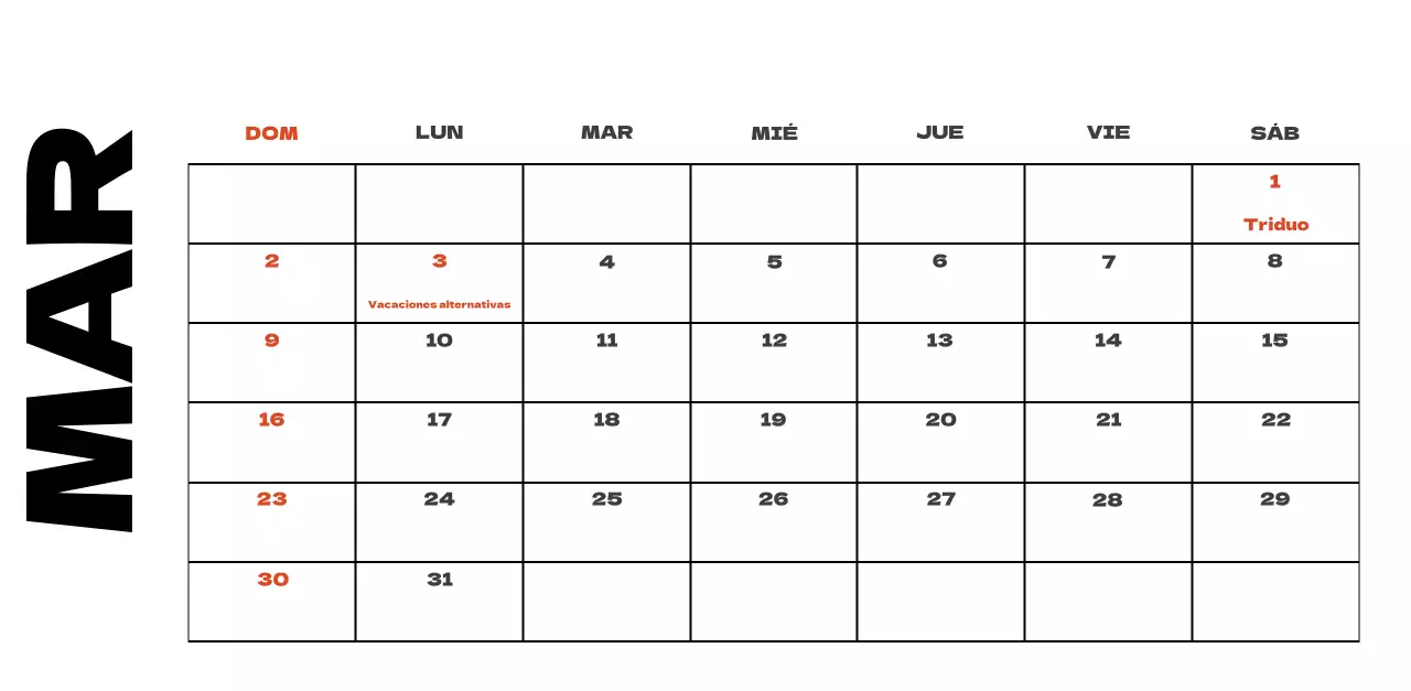 Cielo foto calendario limpio