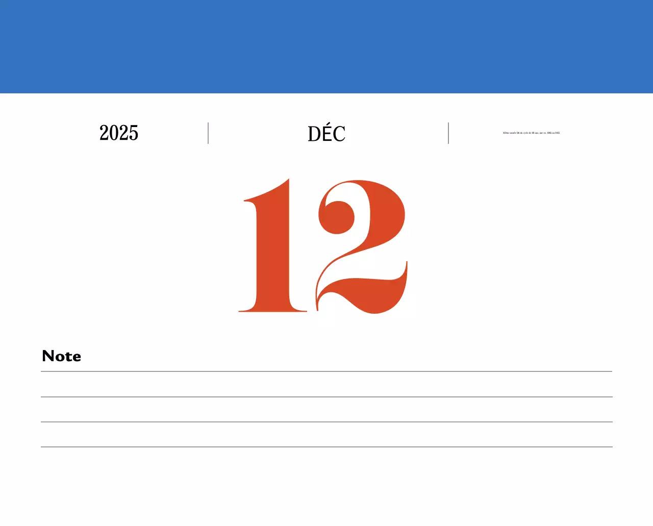 Calendrier de mémoire rétro en rouge