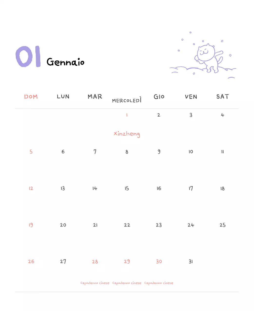 Calendario giornaliero in avorio