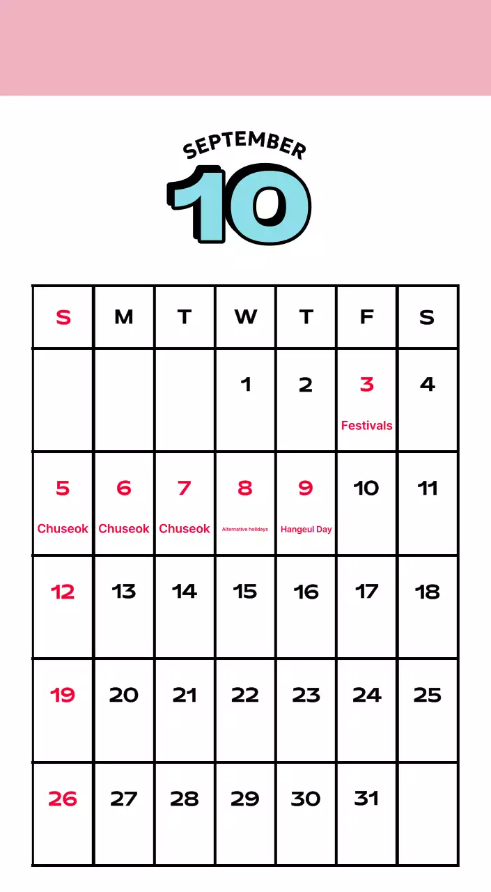 Colorful calendars with a variety of retro illustrations