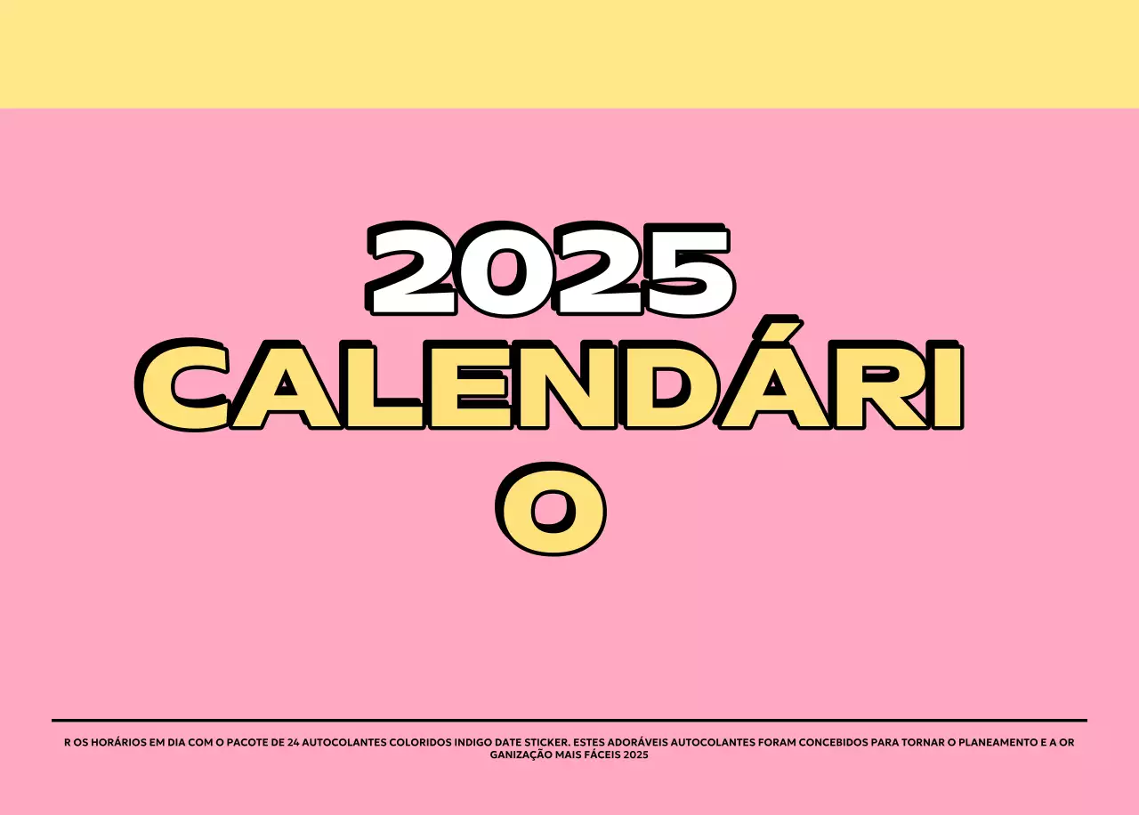 Calendários coloridos com uma variedade de ilustrações retro