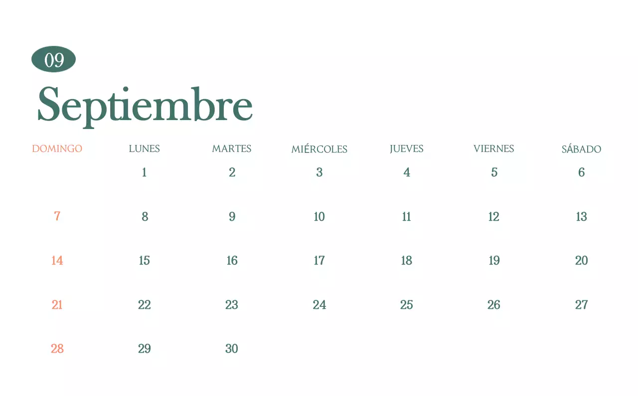 Un moderno calendario de cafeterías con recomendaciones para la bebida del mes