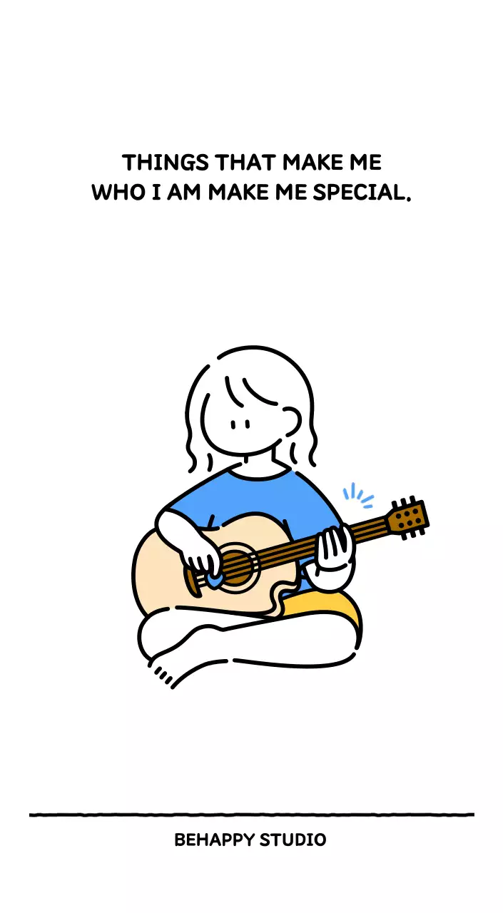 Illustrated calendar with a cute line style