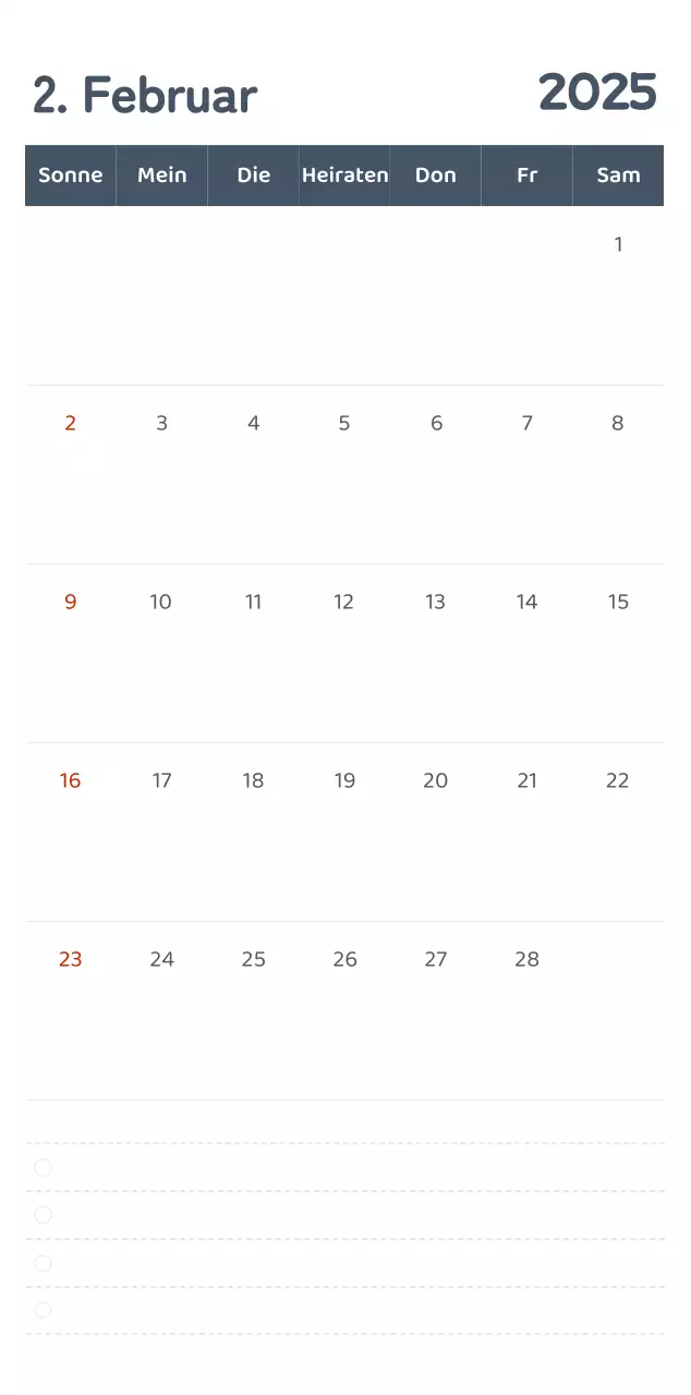 Kalender mit farbenfrohen und emotionalen Illustrationen