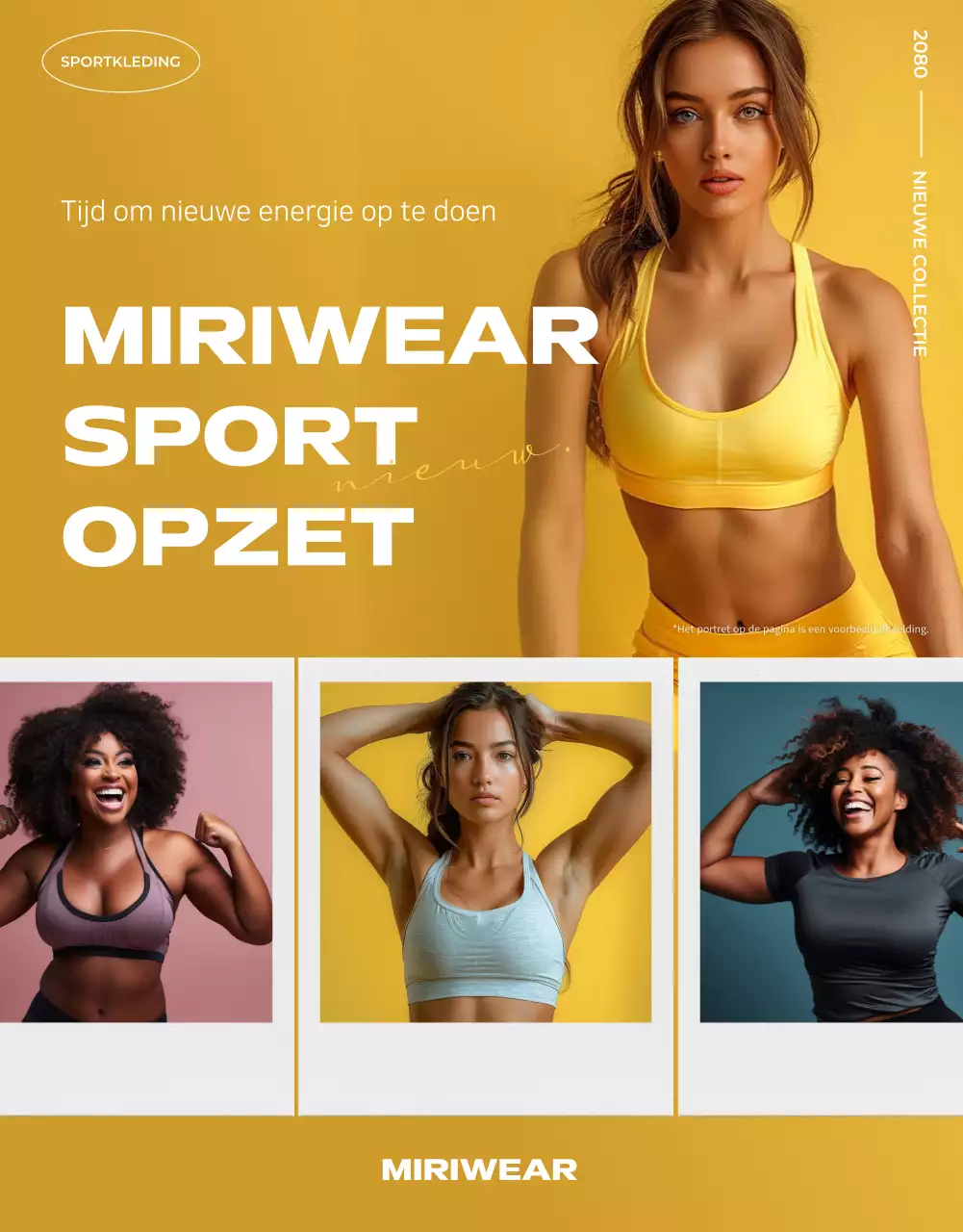 Promoot gele moderne sportproducten