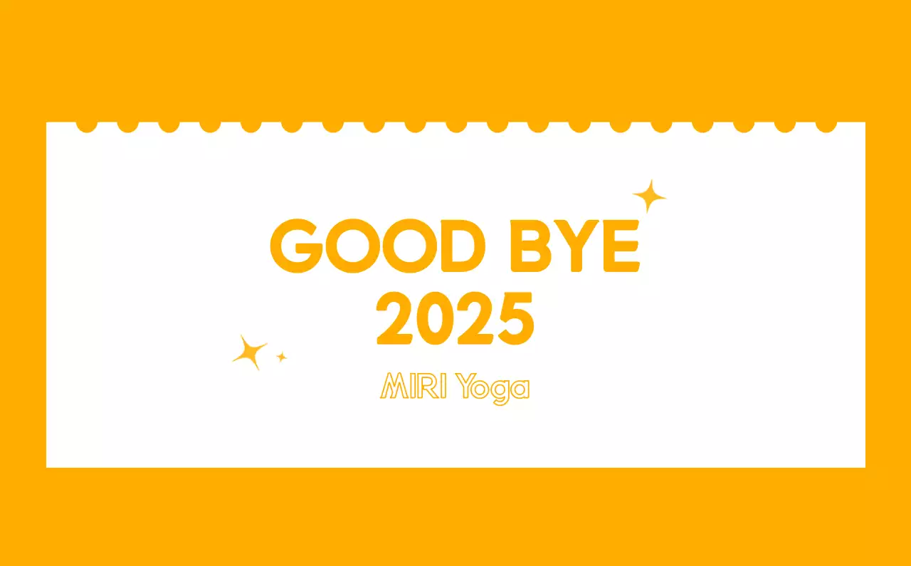 Calendario promocional de yoga minimalista naranja