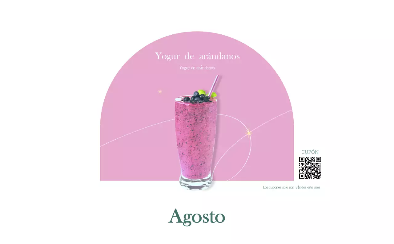 Un moderno calendario de cafeterías con recomendaciones para la bebida del mes