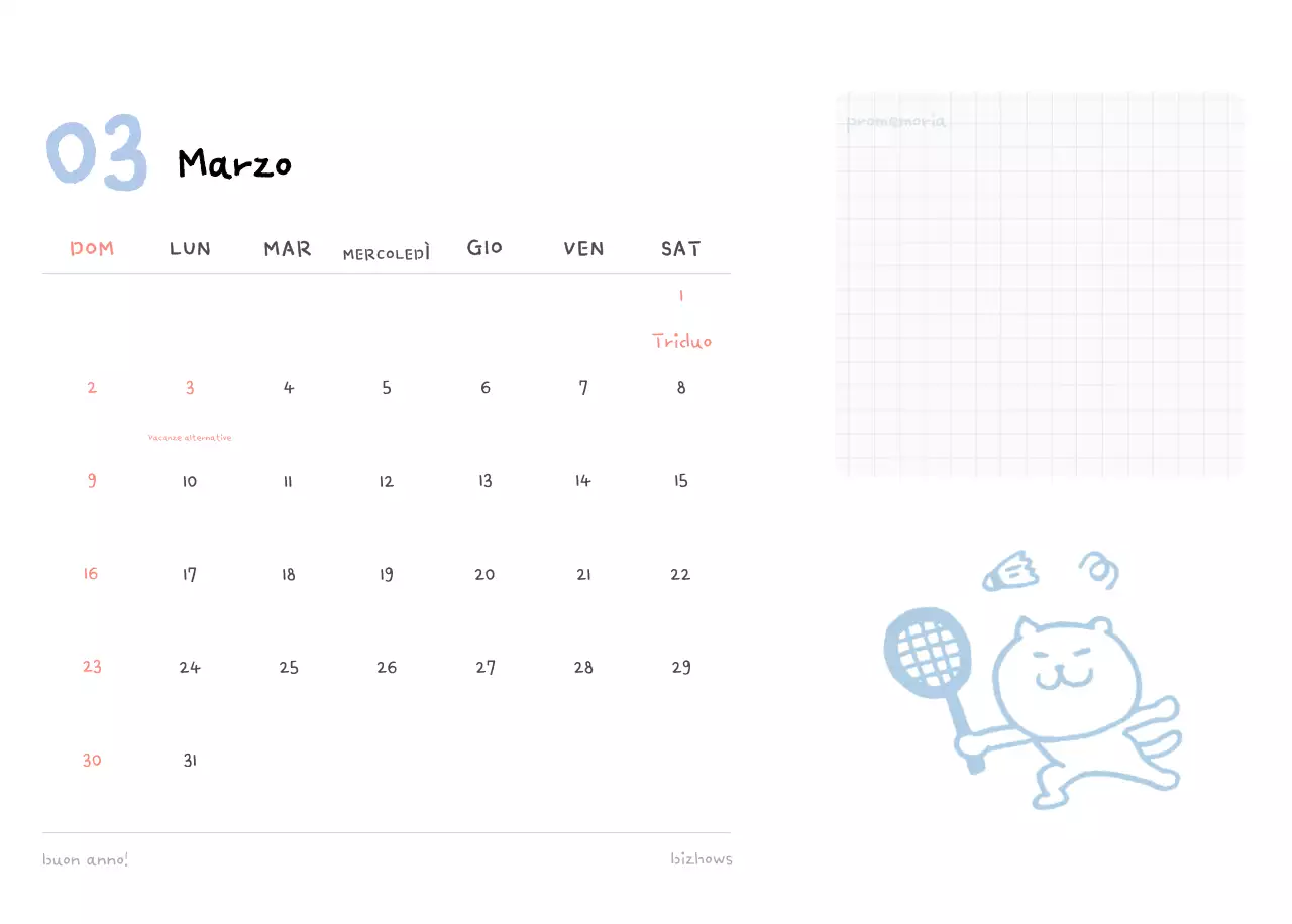 Calendario giornaliero in avorio