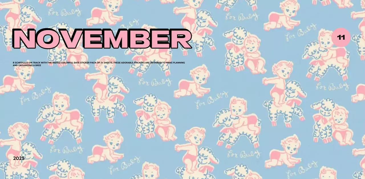 Colorful calendars with a variety of retro illustrations