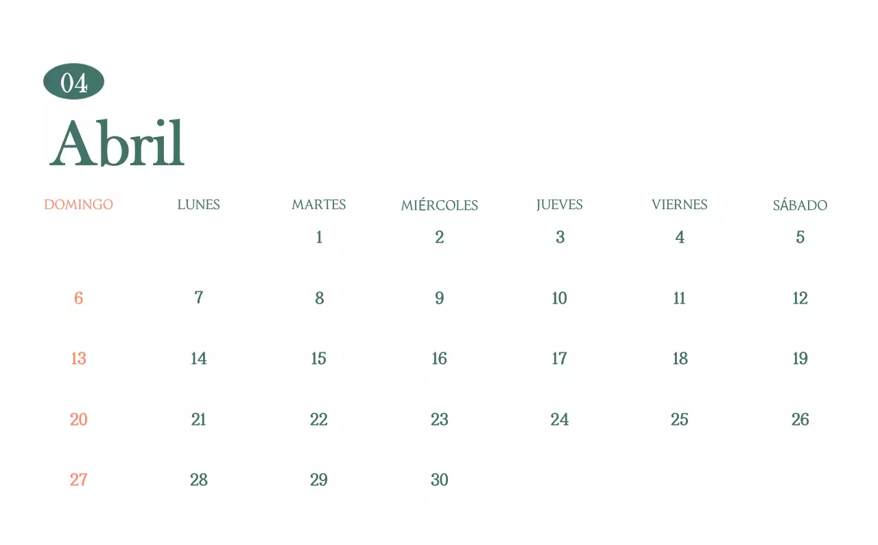 Un moderno calendario de cafeterías con recomendaciones para la bebida del mes