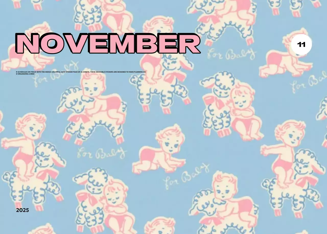 Colorful calendars with a variety of retro illustrations