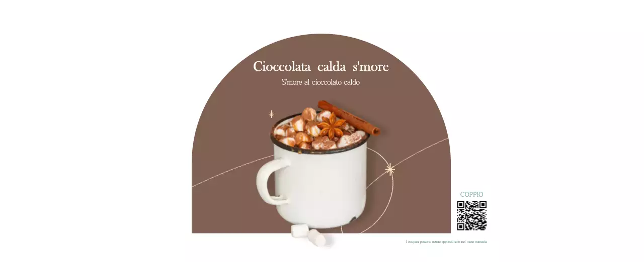 Un moderno calendario dei caffè con i consigli per la bevanda del mese