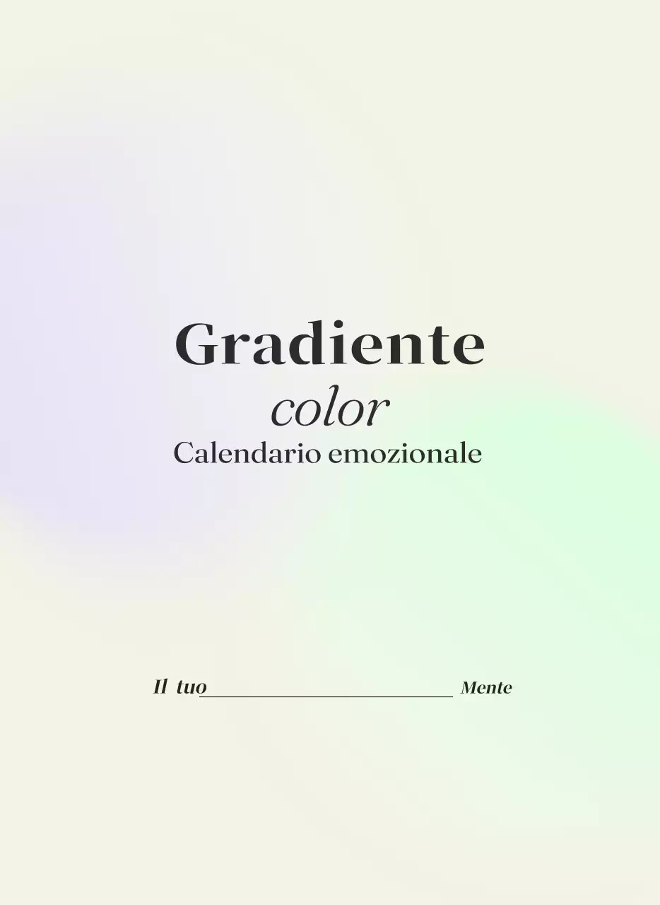 Calendario minimalista a gradi