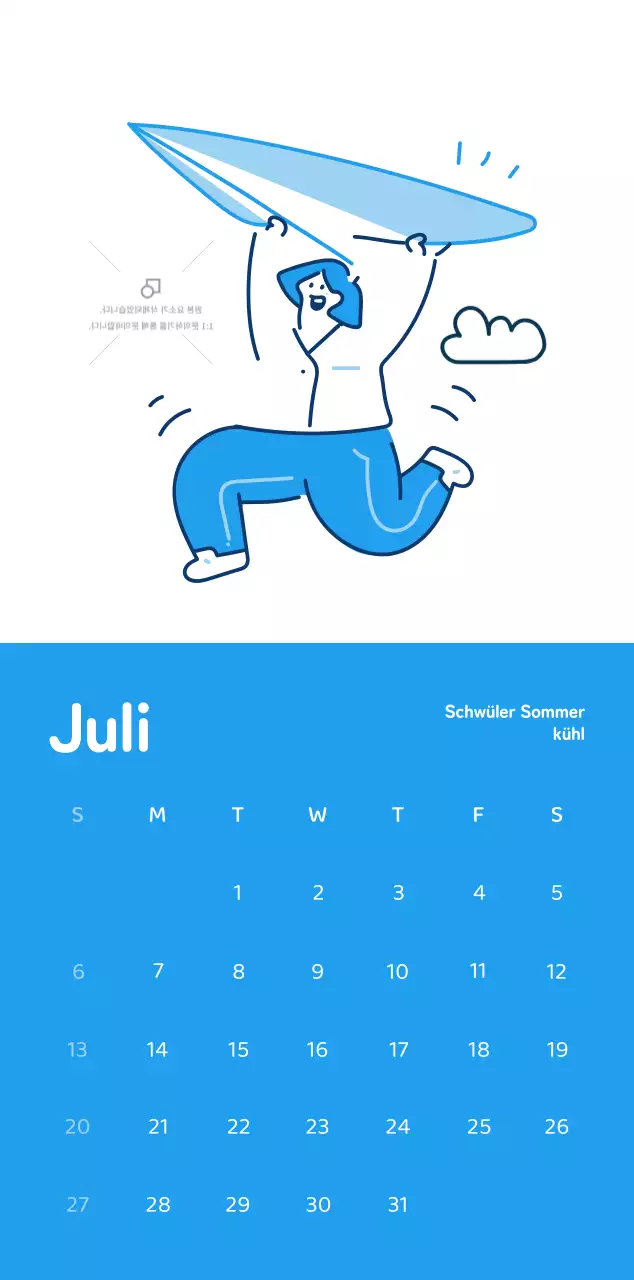 Kalender mit farbenfrohen und emotionalen Illustrationen