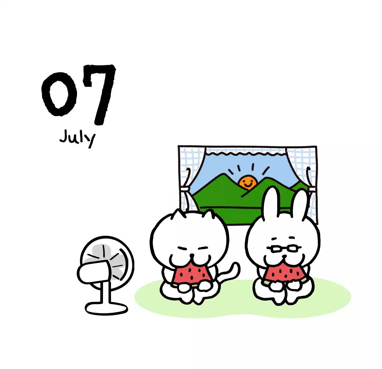 Lịch ngày dễ thương màu ngà