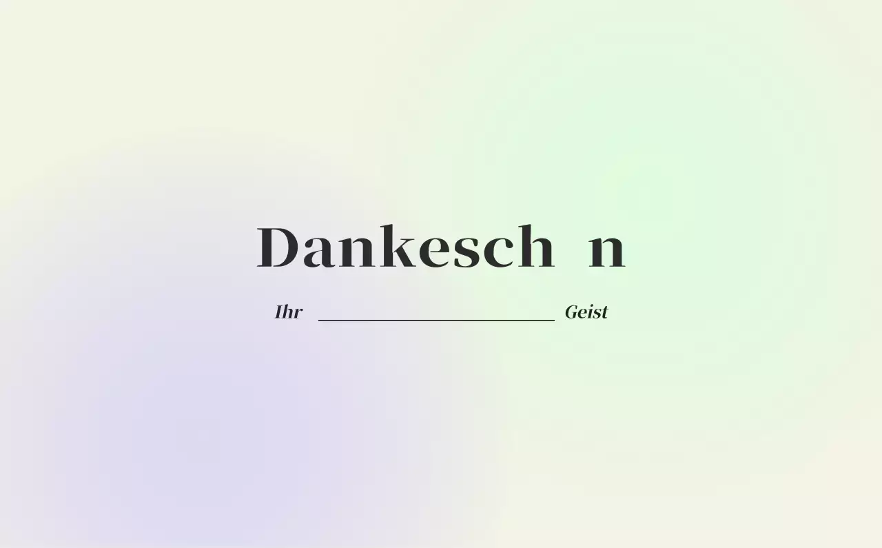 Minimalistischer Kalender mit Farbverlauf