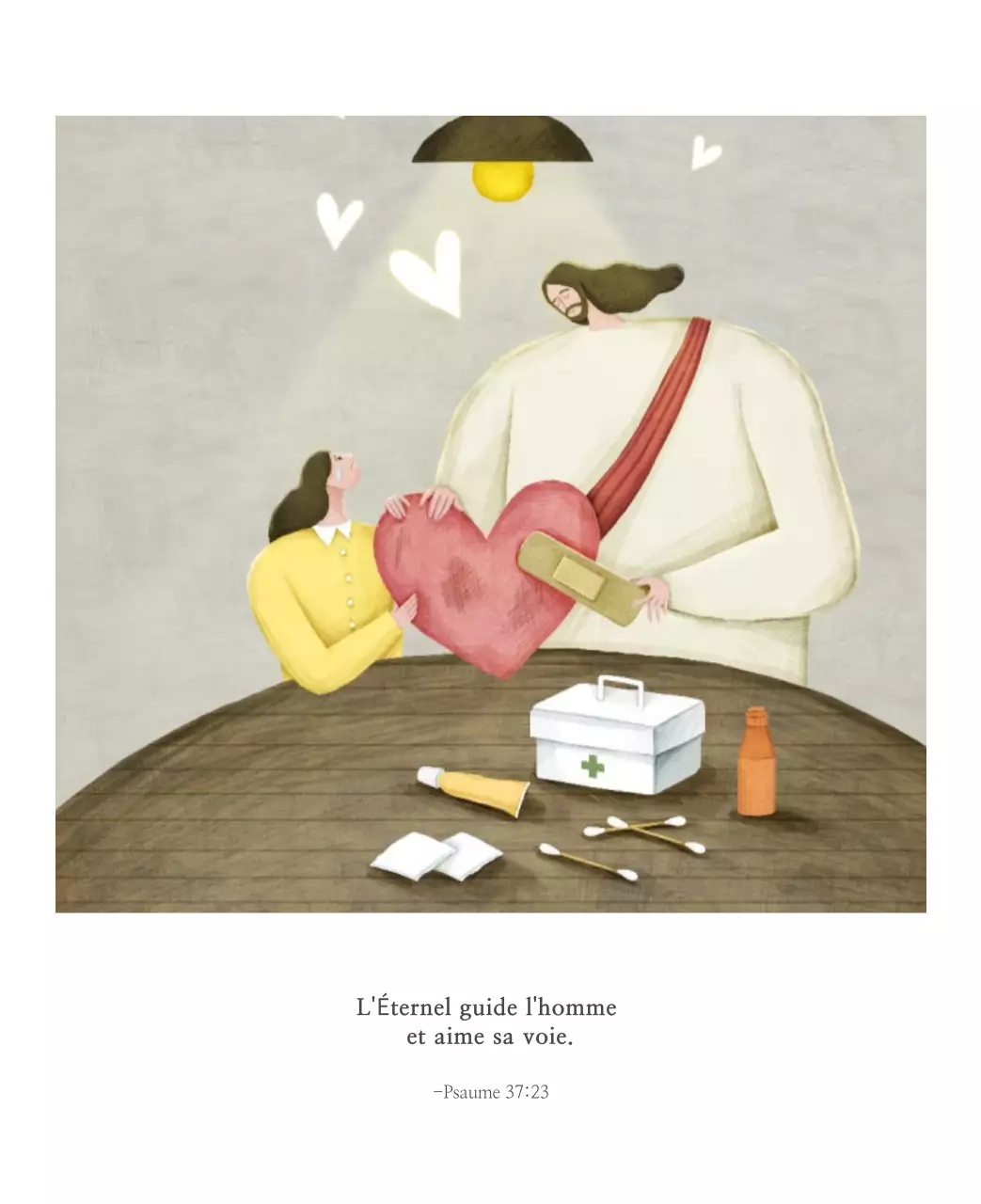 Illustration pastel de l'église