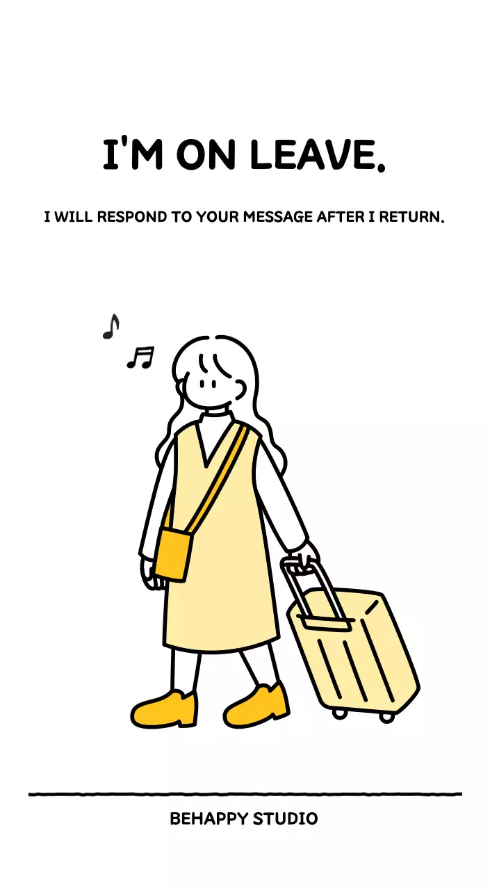 Illustrated calendar with a cute line style