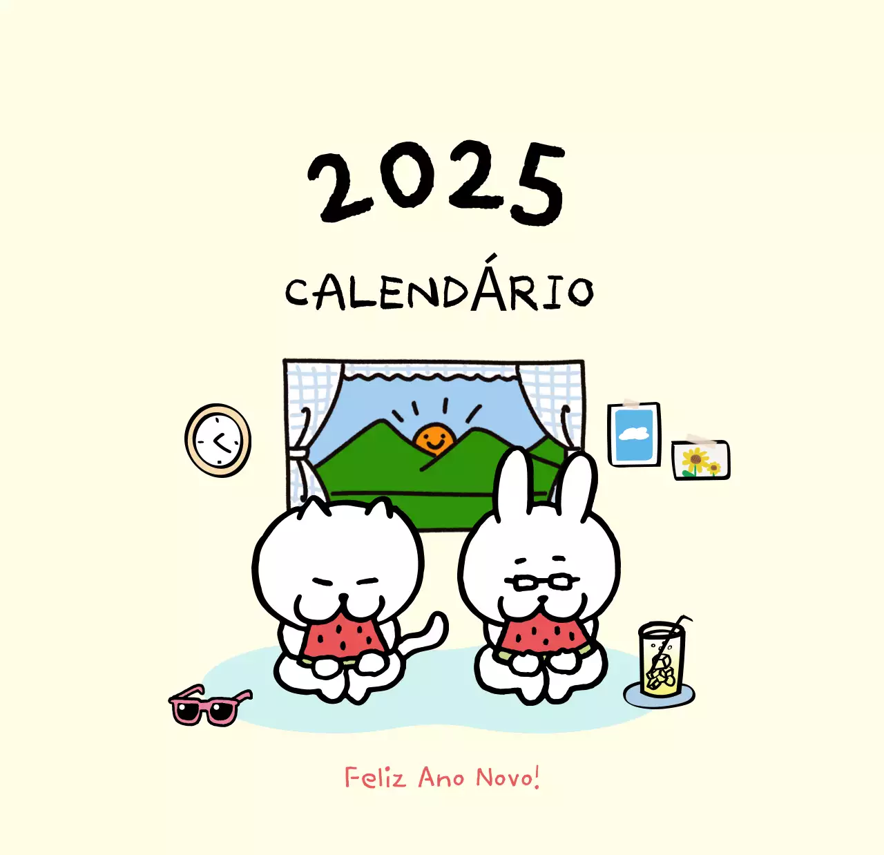 Calendário diário em marfim