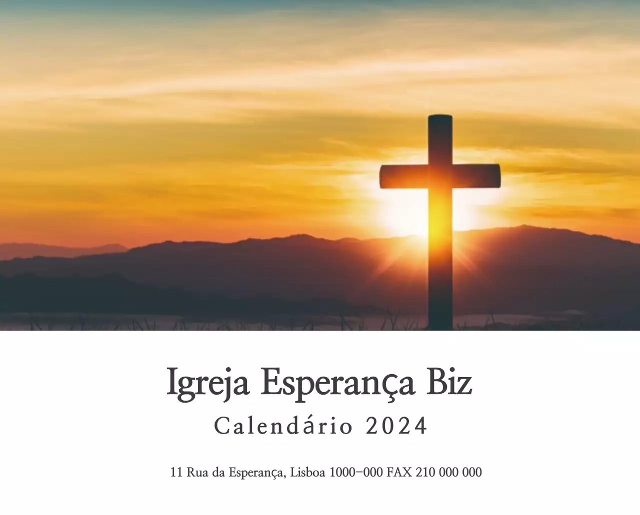 Caligrafia simples Promoção da igreja bíblica