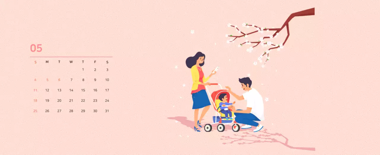 Mehrfarbige Familie Illustration Konzept