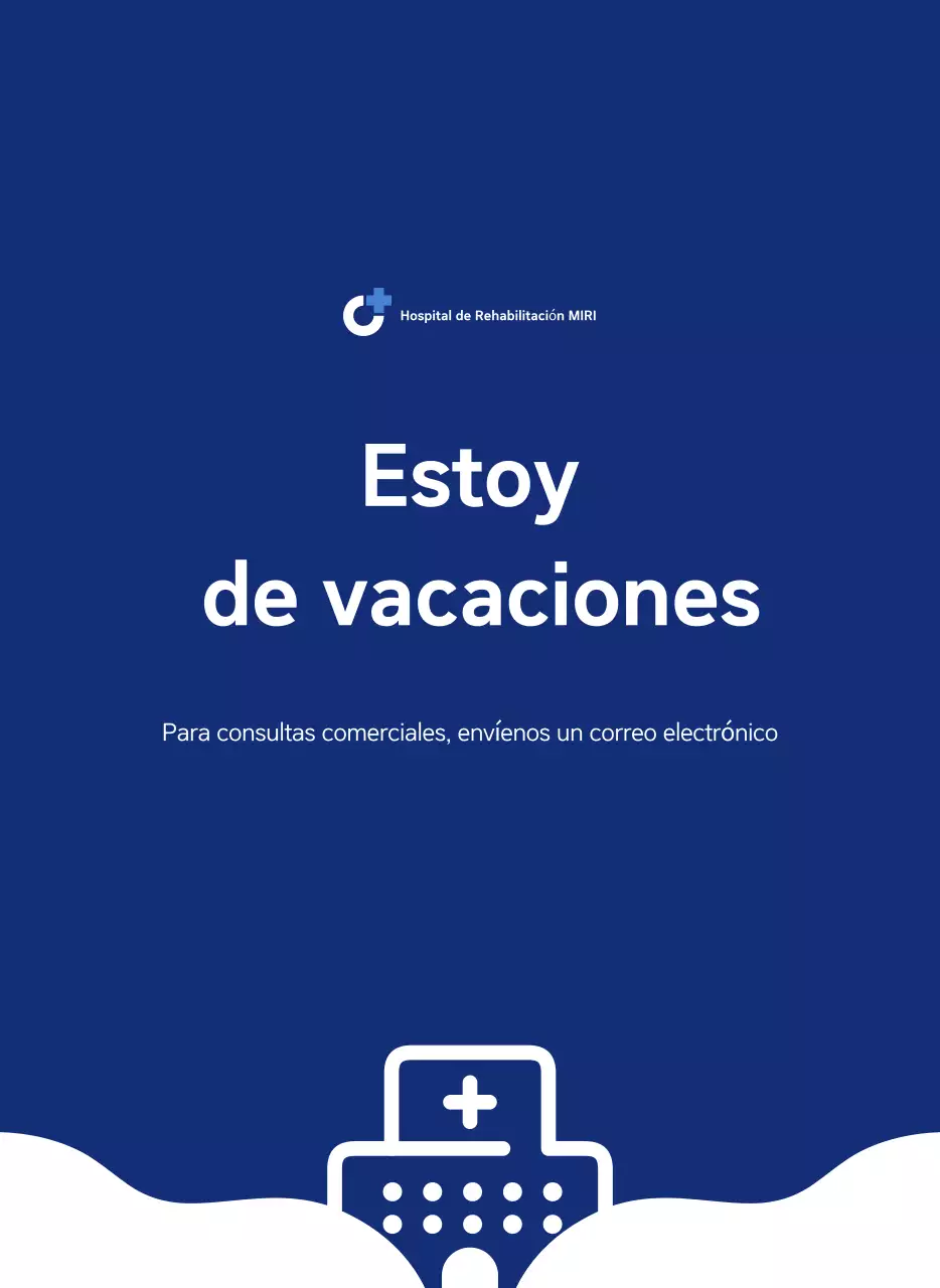 Calendario sencillo con ilustraciones azules y limpias