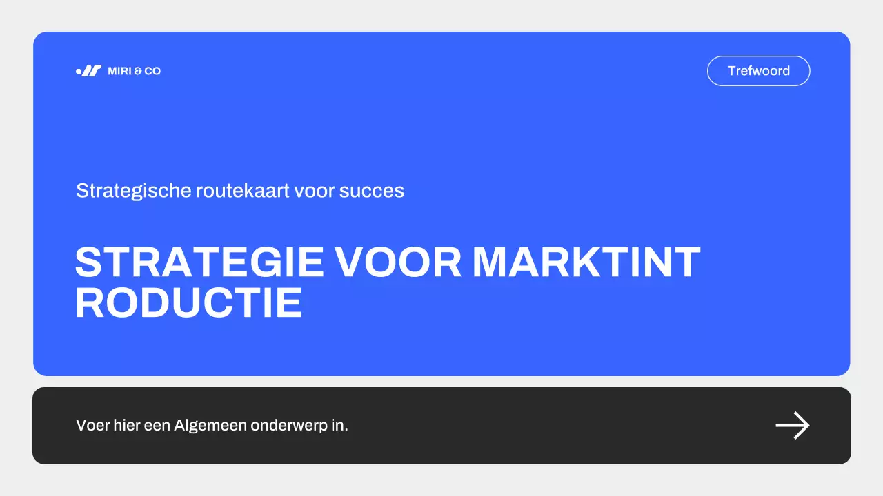 Blue moderne marketing strategie gids