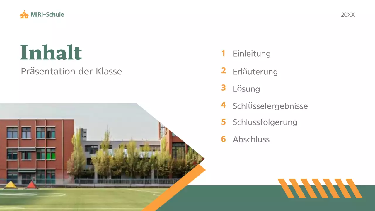 grüner moderner Unterricht