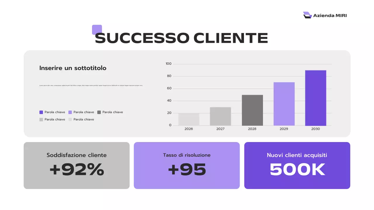 relazione aziendale moderna viola