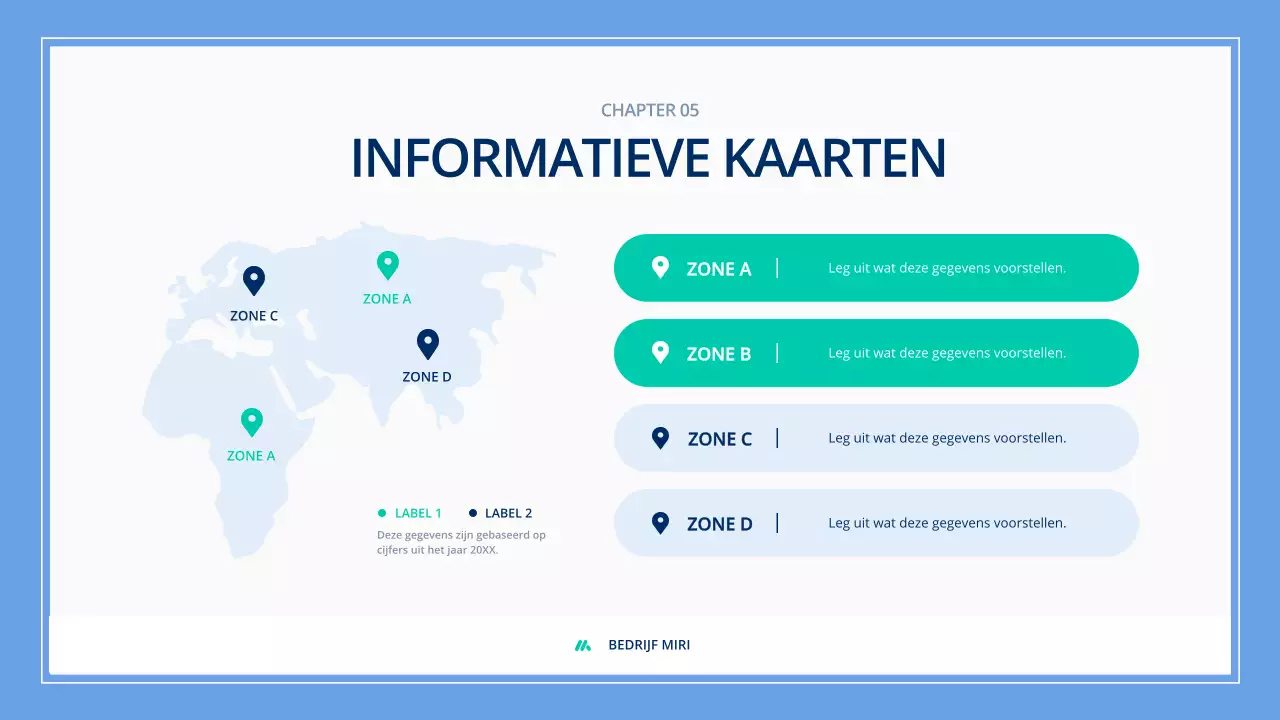 blauw modern infografisch materiaal