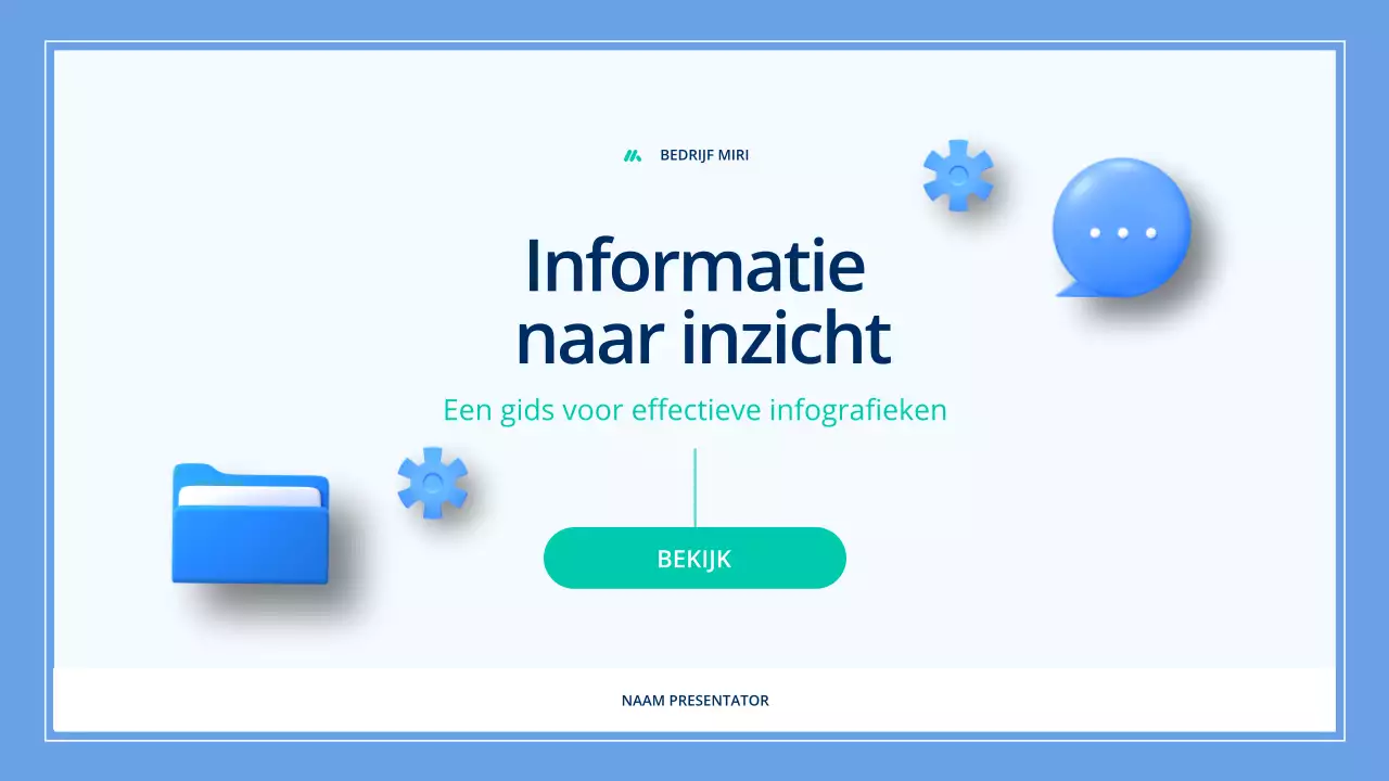 blauw modern infografisch materiaal