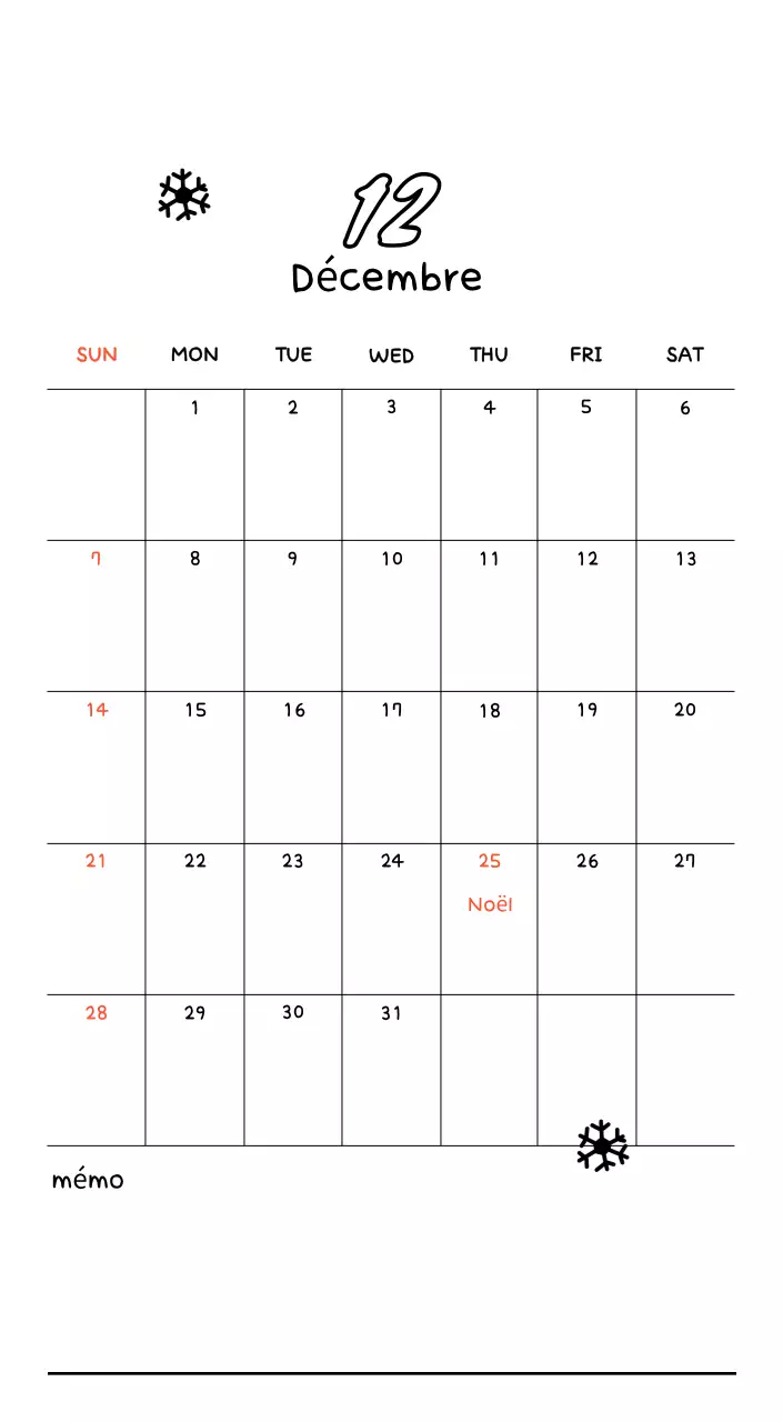 Calendrier photo mignon