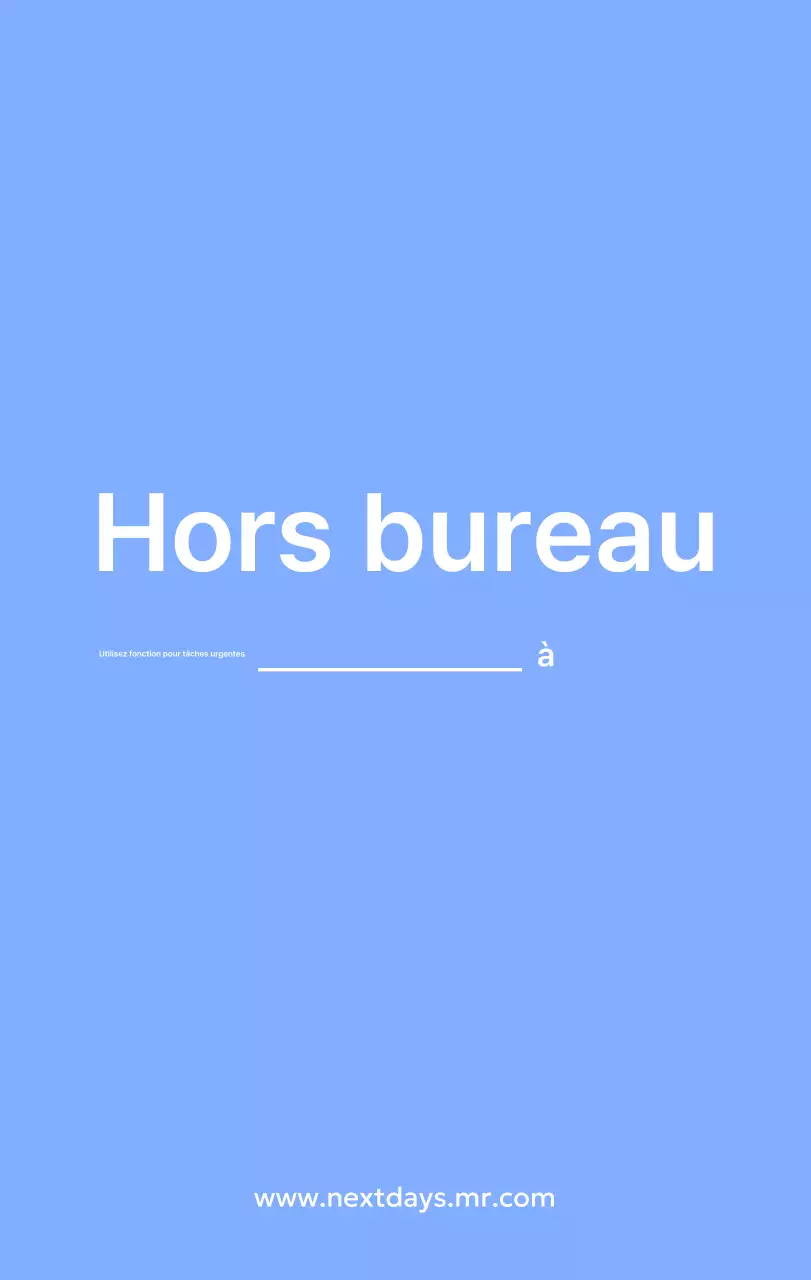 Calendrier photo de suivi des objectifs avec une touche de bleu