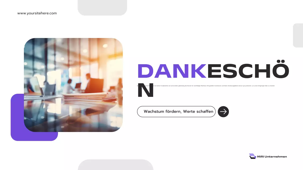 lila moderner Geschäftsbericht