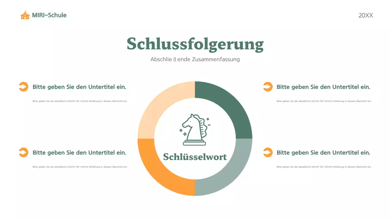 grüner moderner Unterricht