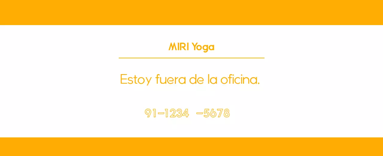 Calendario promocional de yoga minimalista naranja