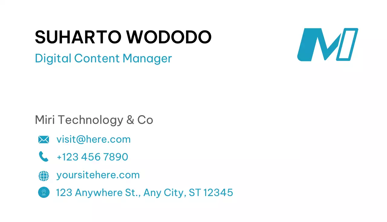 White Professional Business Card
