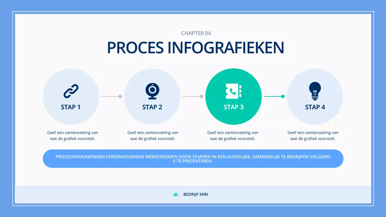 blauw modern infografisch materiaal
