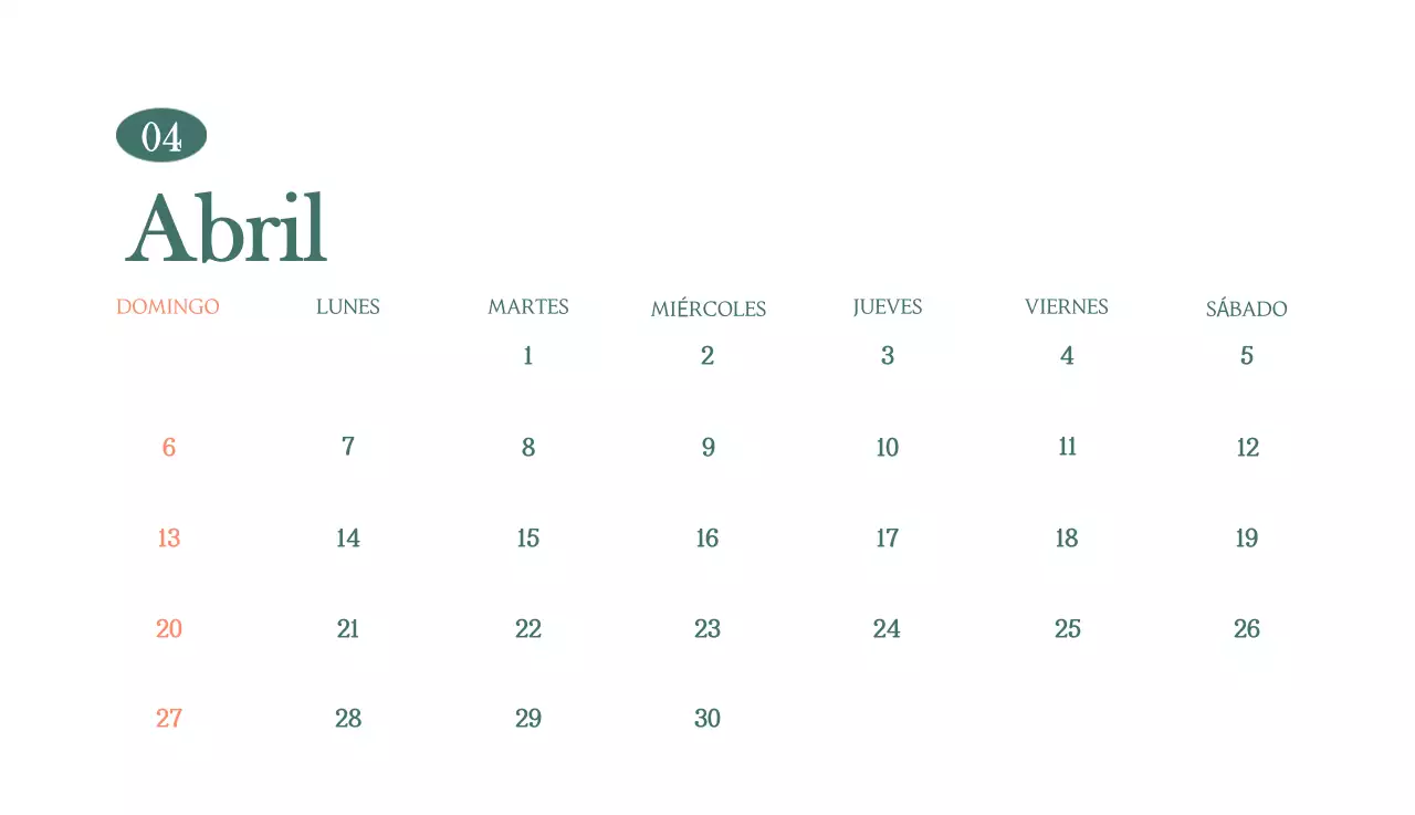 Un moderno calendario de cafeterías con recomendaciones para la bebida del mes