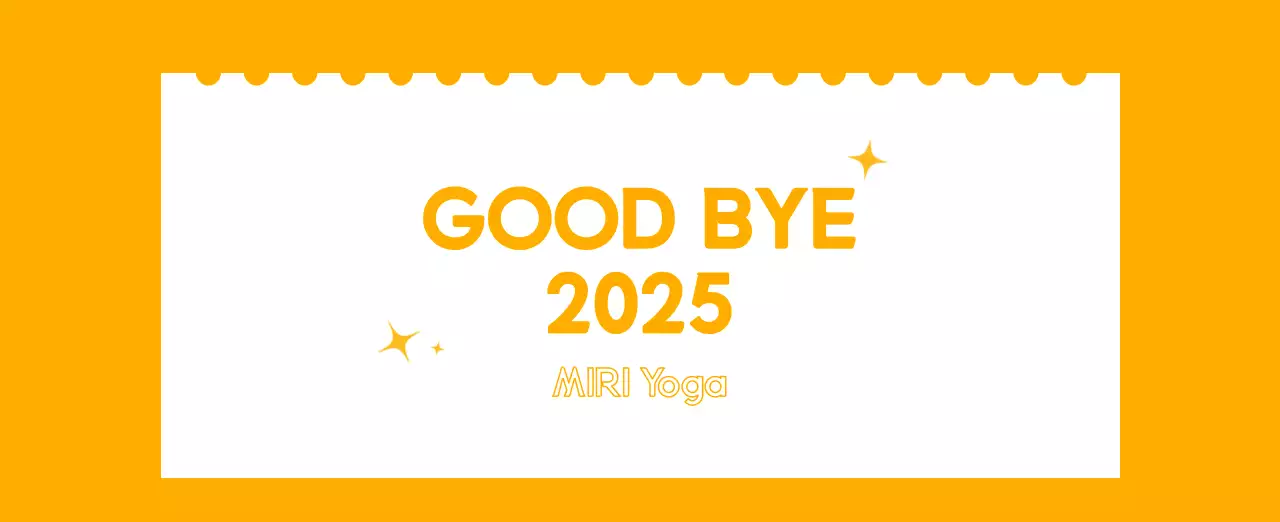 Calendario promocional de yoga minimalista naranja