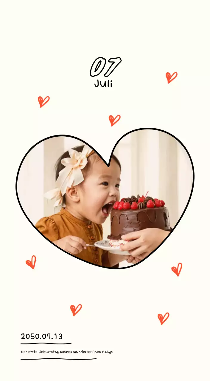 Niedlicher Fotokalender