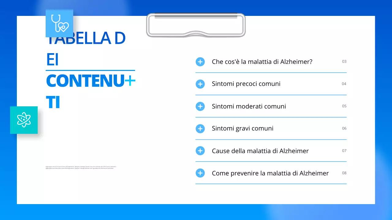 guida professionale blu alla malattia di alzheimers