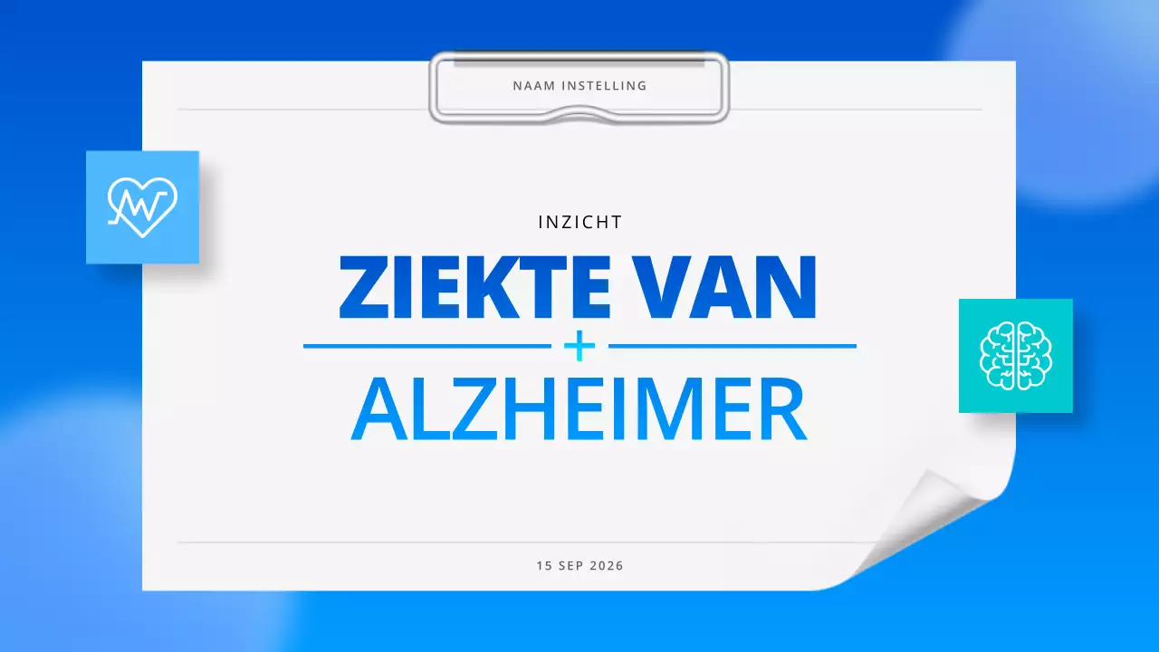blauwe professionele alzheimers ziektegids