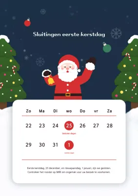 Marineblauwe eenvoudige vakantiesluiting