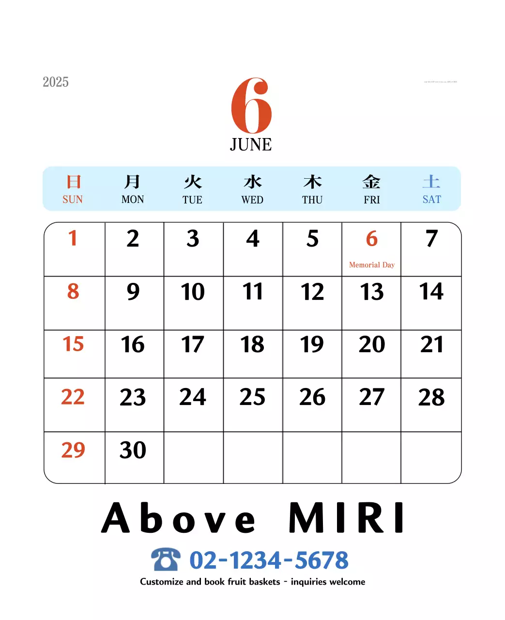 Kalender memori berkonsep retro berwarna merah