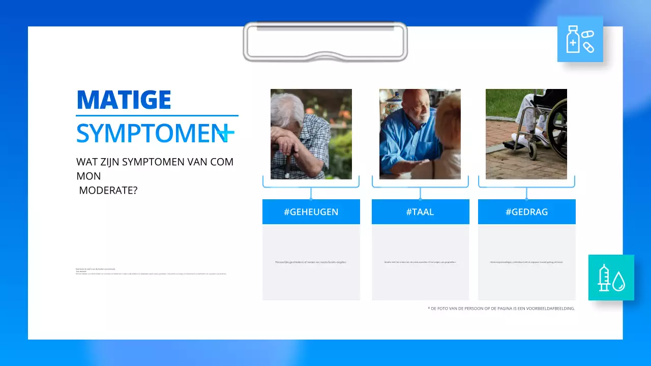 blauwe professionele alzheimers ziektegids