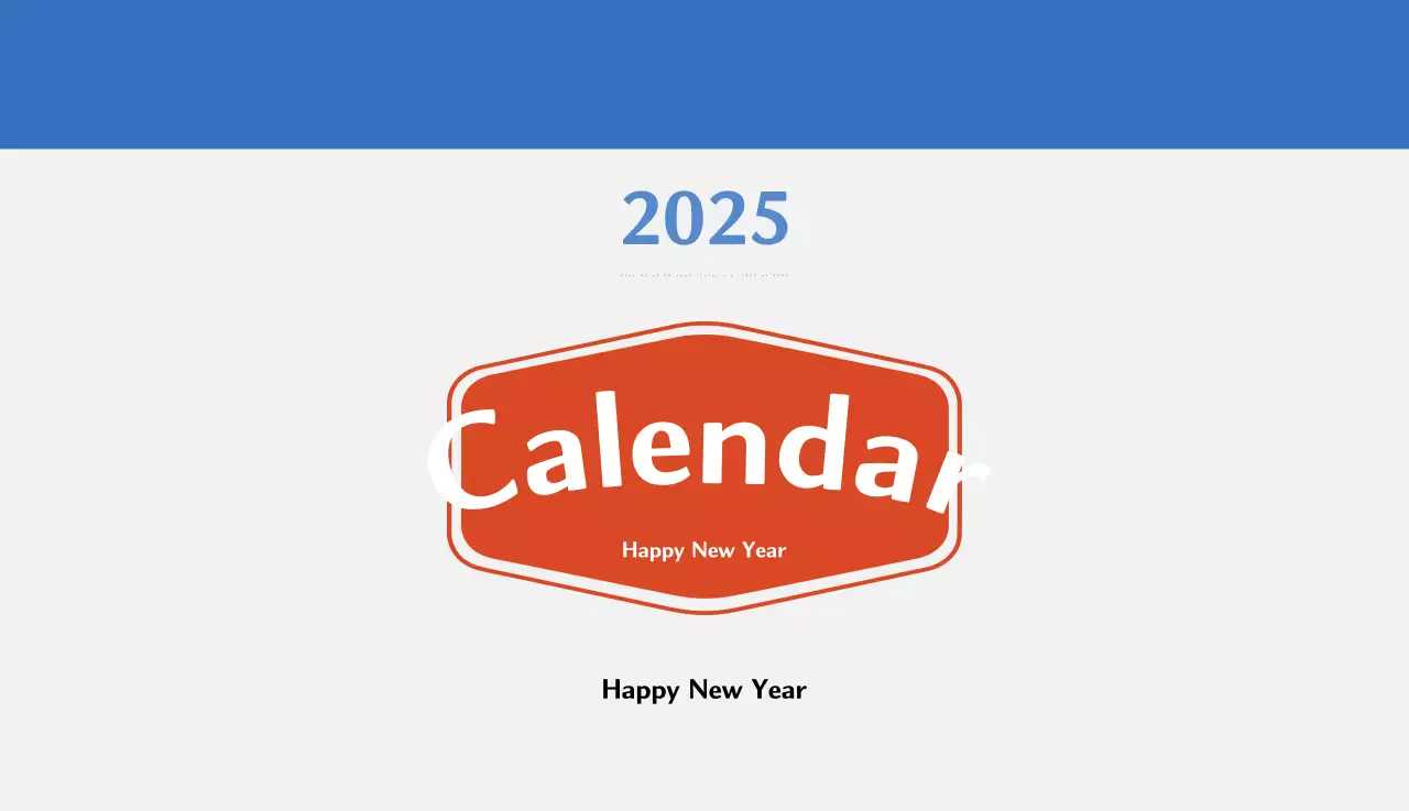 Kalender memori berkonsep retro berwarna merah