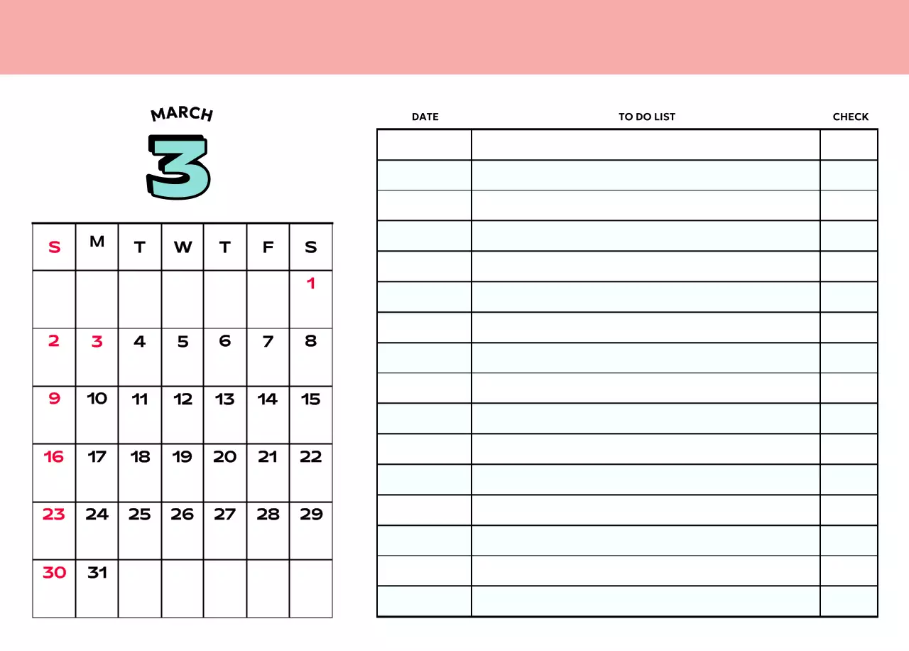 Colorful calendars with a variety of retro illustrations