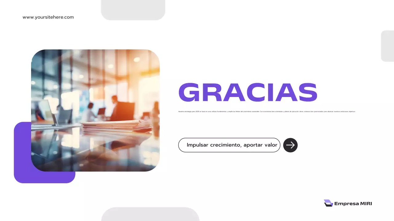 informe sobre la empresa moderna púrpura